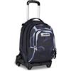 Seven Trolley Scuola Jack 8 Ruote Detach SHADOWS OF COLOR, Nero, 34 L, Scompo...