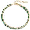 PHNIBIRD Bracciale Pietre Naturali Regolabile Lapislazzuli o Malachite Gioiello Minimalista Argento o Simile Oro Donna Regalo di Compleanno per Amica 17+3 cm