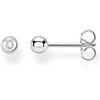 Thomas Sabo Orecchini singoli da donna, pietra bianca, oro, argento sterling 925