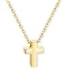 U7 Collana Donna Croce Oro Ciondolo Croce Semplice Leggera