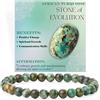 Bivei Turchese africano - Evoluzione - signora braccialetto perline 6mm semiprezioso cristallo naturale elastico elastico cristallo accessori regalo di yoga