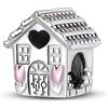 MARJS Ciondolo a forma di casa, in argento Sterling 925, compatibile con braccialetti Pandora ed europei