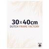 Dutch Frame Factory - Cornice 30x40 cm - Bianco Lucente - Cornice per foto in Plastica con vetro plastico Antiriflesso - Cornice portafoto 30x40 cm - Easy