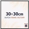 Dutch Frame Factory - Cornice 30x30 cm - Nero Opaco - Cornice per foto in Plastica con vetro plastico Antiriflesso - Cornice portafoto 30x30 cm - Easy