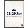 Dutch Frame Factory - Cornice 21x29,7 cm - Nero Opaco - Cornice per foto in Plastica con vetro plastico Antiriflesso - Cornice portafoto 21x29,7 cm - Angers