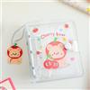 runrayay Orso Cherry Photocard Holder Book, 3 Pollici Chiaro Mini Photo Album Raccogliere Libro 40 Tasche con Ciondolo Fai da Te Keychian per la Raccolta di Immagini