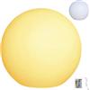 Pastoralist Luce a Sfera Luminosa a LED, Luce Sfera LED 8 Ricaricabile 16 Colori 4 modalità Telecomando PE con Spina Impermeabile e Fori per Viti Lampada sfio Regolabile per Giardino, Prato, Esterno