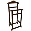Liberoshopping Appendiabiti Indossatore Porta Abiti in Legno Noce Marrone Servo Muto per Camera