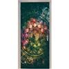 A.Monamour Adesivo Porta Autoadesiva 3D Disegno Della Mandala Dell'Acquerello Con Sfondo Colorato Galassia Di Stelle Vinile PVC Adesivi per Porte Interne Pellicola Adesiva Poster Sticker Murale Parete