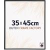 Dutch Frame Factory - Cornice 35x45 cm - Nero Opaco - Cornice per foto in Plastica con vetro plastico Antiriflesso - Cornice portafoto 35x45 cm - Angers