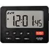Runleader timer da cucina digitale con 4 canali di tracciamento, conto alla rovescia e cronometro, orologio 12/24 ore, anello magnetico e anello per cucina sala da pranzo snack laboratorio (Nero)