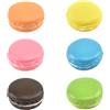 XCSJ 6 Pezzi Biscotti Artificiali Per Macaron Mini Falso Pane Marcaroon Artificiale Macarons Finti Per Accessori Fotografici, Decorazioni Per Feste In Casa, Espositori Per Prodotti Da Forno (6 colori)
