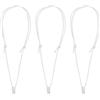 Craftdady 30 collane in corda bianca regolabili con filo annodato cerato per donne e uomini, collane girocollo bohémien per la creazione di gioielli