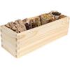 Creative Deco Organizer in Legno di Pino Naturale, 30 x 10 x 9 cm | Impilabile, salvaspazio, base in MDF, per armadio, cucina, bagno e ufficio, adatto a decoupage