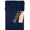 npluseins Lenzuolo con angoli in jersey 100% cotone, ca. 80-90 x 190 cm, blu navy