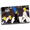 Panther Print Quadro a stampa su tela pop art, motivo The Simpsons Abbey Road, dimensioni: 76,2 x 45,7 cm