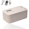 Sightday Timeline Box,Time Lock,Phone Lock Boxs Gestione delle dipendenze,Armadietti di sicurezza per cucina/casa/scuola/viaggi/ufficio/farmaci/scatola con serratura (batteria non inclusa) (beige)