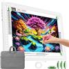 TOHETO Tavolo Luminoso A4 con Custodia per Pittura con Diamanti, Scatola LED Ricaricabile Ultra per Disegnare, Piastra Luminosa Senza Fili