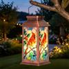 OxyLED Lanterne Solari da Esterno, Lanterne da Esterno con ON/OFF Automatici Impermeabili IP44, Luce Bianca Calda per Giardino Patio Sentieri e Decorazioni Natalizie Idee Regalo per Donna Cardinal