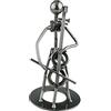 Winterworm Vintage Iron Art Steel Music Man Figure Performer Home Camera da Letto Bar Display Decorazione Ornamento Regalo di Compleanno (violoncello)
