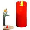 Buerfu rosse senza fiamma con mobile, a batteria, LED per esterni, interni, decorazione per matrimoni, decorazione della casa