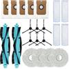 MIRTUX Confezione di accessori compatibile con robot aspirapolvere Cecotec Conga 11090 - Kit di ricambi completi - Include 2 spazzole principali, 4 filtri, 6 spazzole laterali, 4 mop e 5 sacchetti