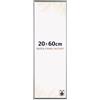 Dutch Frame Factory - Cornice 20x60 cm - Argento Lucente - Cornice per foto in Plastica con vetro plastico Antiriflesso - Cornice portafoto 20x60 cm - Easy