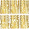 LINGYUEDUO 12 fogli adesivi con lettere dorate, grandi (12,7 cm), autoadesivi, impermeabili, in vinile, per esterni, decorazione di compleanno