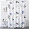 Whoiy Tenda da doccia bianca, lunghezza eccessiva, 300 x 200 cm, lavabile, anti-muffa, per dormitori