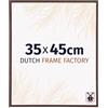 Dutch Frame Factory - Cornice 35x45 cm - Marrone - Cornice per foto in Plastica con vetro plastico Antiriflesso - Cornice portafoto 35x45 cm - Angers