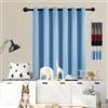 GOUSUN Tende per Interni Moderne 90 x 210 cm Antipolvere Tenda Oscurante Spessa a Doppio Strato Antivento Adatto per La Cucina, Blu Cielo