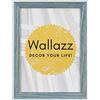 Wallazz Cornice Portafoto in Legno Pregiato - Made in Italy - Vetro Sintetico Infrangibile Crilex - Disponibile in Diverse Varianti - Design Italiano e Qualità Artigianale,20x30cm profilo Blu
