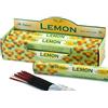 Tulasi Incenso aromatico al limone, incenso naturale per aromaterapia, barrette di incenso, agrumi, scatola da 6 confezioni da 20 pezzi