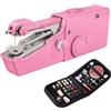 XFSRG Infila Ago a Mano Portatile Infila Aghi Macchina da Cucire Manuale con Kit Cucito Completo Strumento per Cucire Facile da Usare per Casa Viaggio Riparazioni Rapide (Rosa)