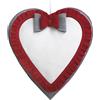 hobbymio.it Fuori porta di Natale da ricamare a punto croce, Fuori porta a cuore con tela aida, Cuore in feltro con tela aida da ricamare a punto croce