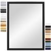 PrimeLuxe Specchio da parete 60 x 80 cm (dimensioni esterne), colore e dimensioni a scelta, specchio per il bagno e il corridoio, con cornice in legno, prodotto in Germania