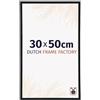 Dutch Frame Factory - Cornice 30x50 cm - Nero Opaco - Cornice per foto in Plastica con vetro plastico Antiriflesso - Cornice portafoto 30x50 cm - Angers