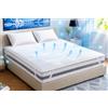 Tata Home Topper Materasso Coprimaterasso effetto RINFRESCANTE in Microfibra Correttore Materasso Termoregolatore Refrigerante Matrimoniale King Size 2 Piazze 180x200 cm. Mod. Thermo Solution