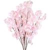 Minnhua 3PCS Fiori Finti Artificiali Fiori Ciliegio Artificiali Rosa Bouquet Fiori Finti da Interno Esterno Fiori Ciliegio Decorativi Fiori di Seta per Decorazioni Casa Vaso Matrimonio Tavolo