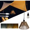 wgzixezn Lampadario Rattan Da Esterno A Batteria Lampada Led Ricaricabile Da Esterno Giardino Sospensione Ricarica Usb, Lampada A Sospensione Ricaricabile Led Illuminazione A Tre Toni Gazebo (1)