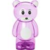 makio Salvadanaio in plastica trasparente a forma di orso. Salvadanai originali per bambini con tappo. Salvadanaio leggero e resistente. (Rosa)