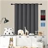 GOUSUN Tende Blackout 170 x 115 cm Materiale Resistente Tende Isolanti Tenda Insonorizzata a Freddo e Termoisolante Adatto per La Cucina, Grigio Scuro