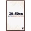 Dutch Frame Factory - Cornice 30x50 cm - Marrone - Cornice per foto in Plastica con vetro plastico Antiriflesso - Cornice portafoto 30x50 cm - Angers