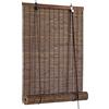 Cy.curtain bright Tenda a Rullo in Bambù per Interni, Tapparella Avvolgibile Bamboo per Porte e Finestre, Cortina di Bambù per Balcone, 120 x 180 cm