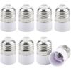 GZGXKJ 8 Pezzi E27 a E14 Socket Converter Allungare il Filo Adattatore E27 E14 per Lampadine a LED Lampade Alogene a Incandescenza e Lampadine CFL