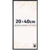 Dutch Frame Factory - Cornice 20x40 cm - Nero Opaco - Cornice per foto in Plastica con vetro plastico Antiriflesso - Cornice portafoto 20x40 cm - Easy