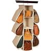 LONGTEAM Organizer Porta borse Portaborse da appendere in Armadio 10 Scomparti tasche