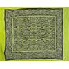 Seamar Copritutto Grande Zebrato 100% Cotone Copri Divano 220x240cm Copriletto Con Frange (Verde-Nero)