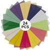 NZNSML 24 fogli di carta trasparente colorata A4, 12 colori, per lanterne fai da te e artigianato