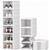 ZENZERO®- SCARPIERA PIEGHEVOLE a 6 Ripiani Trasparente - Dimensioni 105x25,5x34,5 cm - Scatola Contenitore Portascarpe Organizzatore Scarpiera Shoe Box (1#)